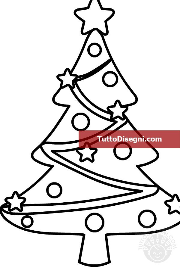 disegno albero di natale