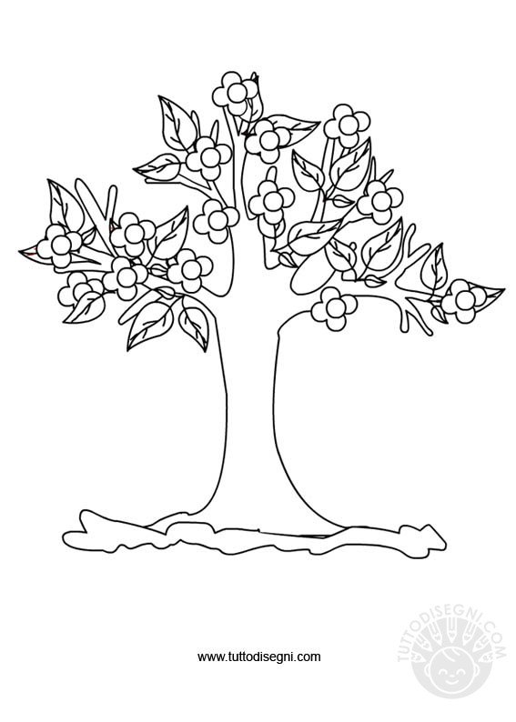 albero-fiori