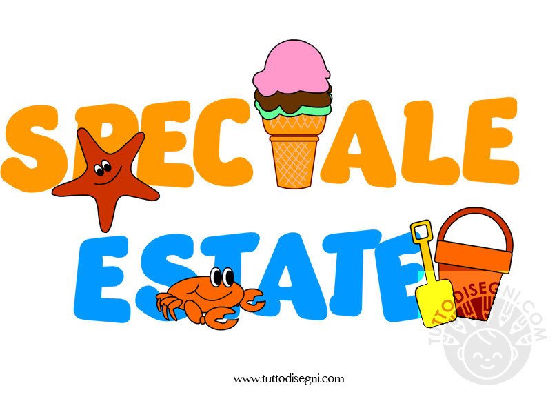 Speciale Estate - Disegni estate da colorare