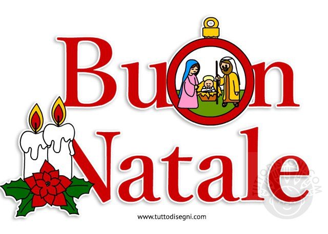 Scritta Buon Natale con disegni