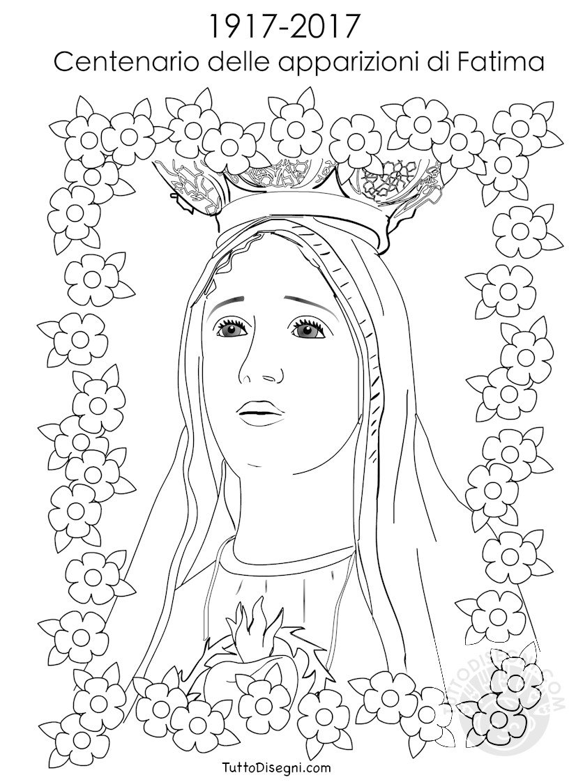 Disegno Centenario apparizioni della Madonna di Fatima