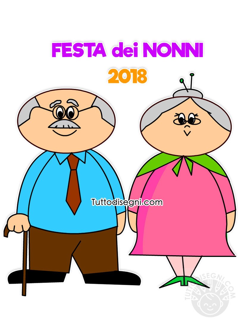 Festa dei Nonni 2018 Immagine con nonno e nonna